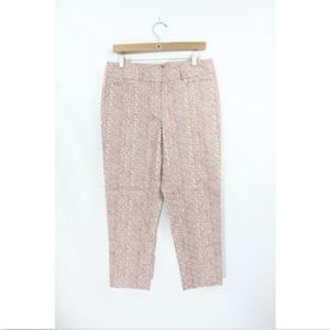 Loft Riviera Crop Pants sz 6 Julie Fit Ankle Cotton stretch